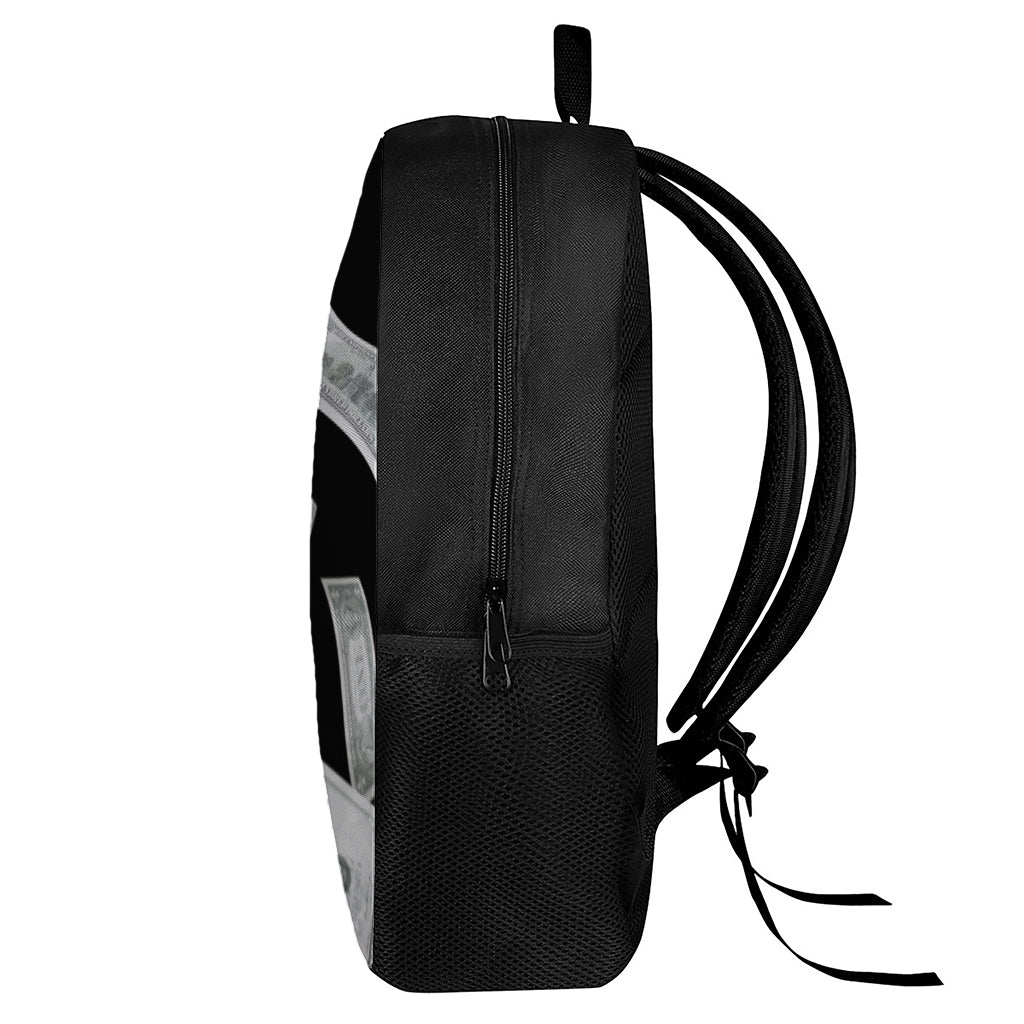 Flying USD Print 17 Inch Backpack