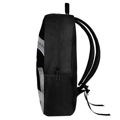 Flying USD Print 17 Inch Backpack