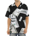 Flying USD Print Aloha Shirt