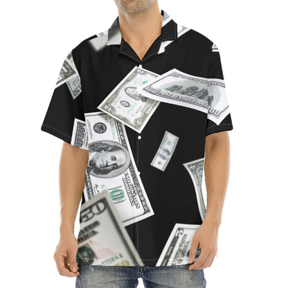 Flying USD Print Aloha Shirt