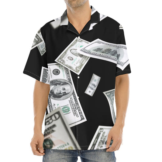 Flying USD Print Aloha Shirt