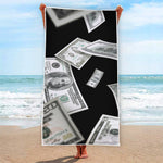 Flying USD Print Beach Towel