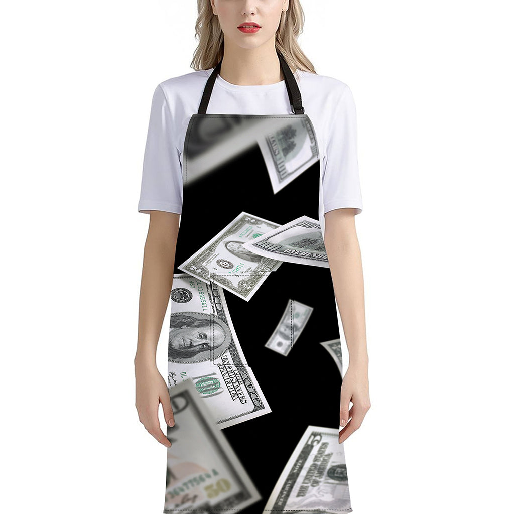 Flying USD Print Bib Apron With Pocket