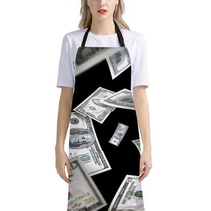 Flying USD Print Bib Apron With Pocket