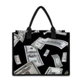 Flying USD Print Canvas Tote Bag