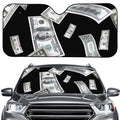 Flying USD Print Car Windshield Sun Shade