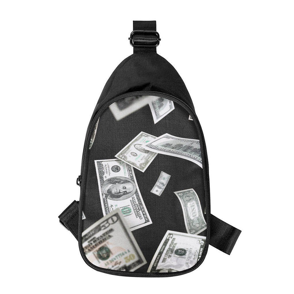 Flying USD Print Chest Bag