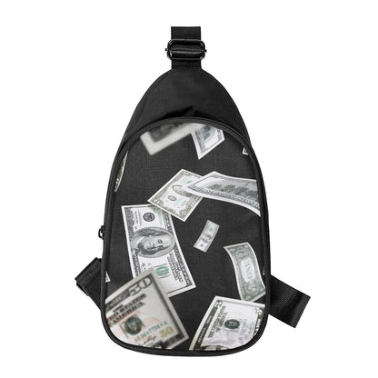 Flying USD Print Chest Bag