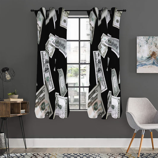 Flying USD Print Curtain