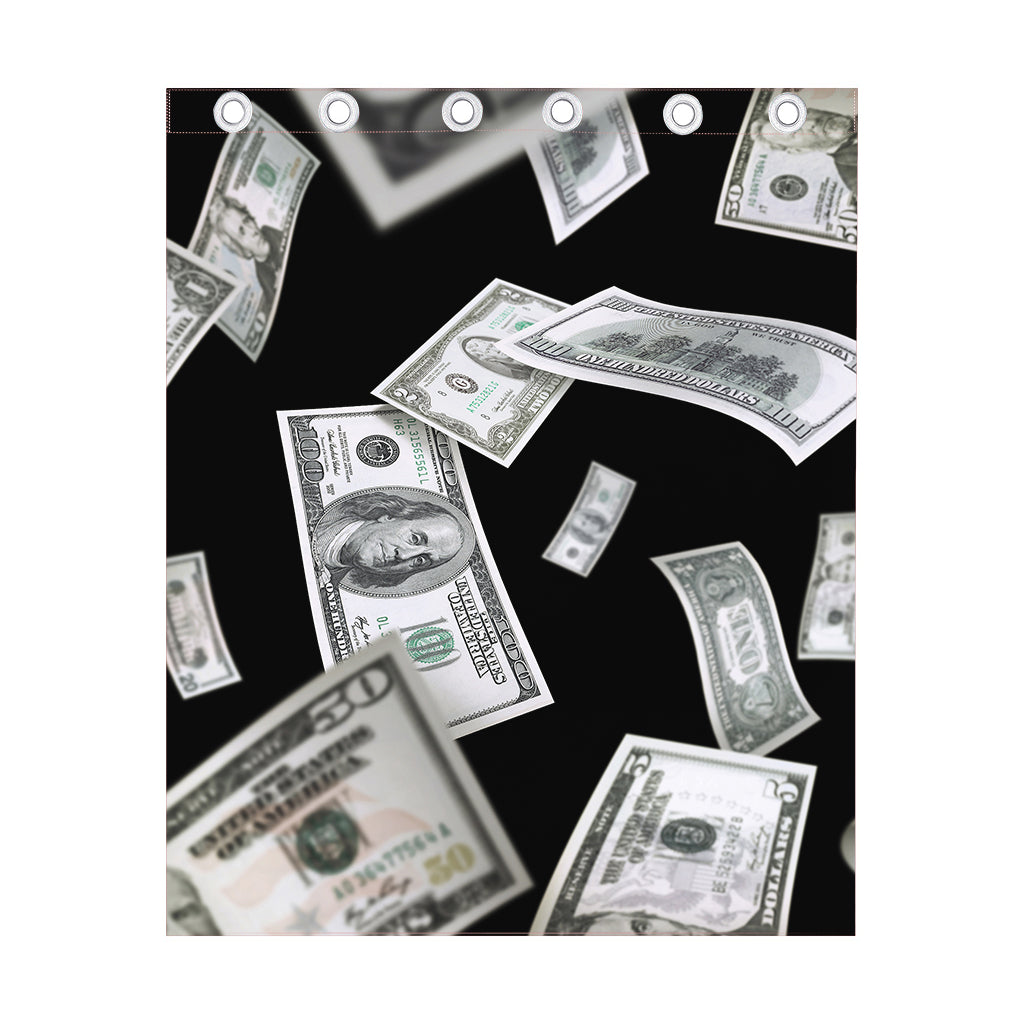 Flying USD Print Curtain