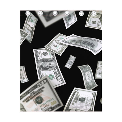 Flying USD Print Curtain