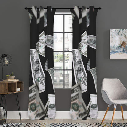 Flying USD Print Curtain