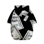 Flying USD Print Dog Zip Up Hoodie