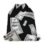 Flying USD Print Drawstring Bag