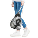 Flying USD Print Drawstring Bag