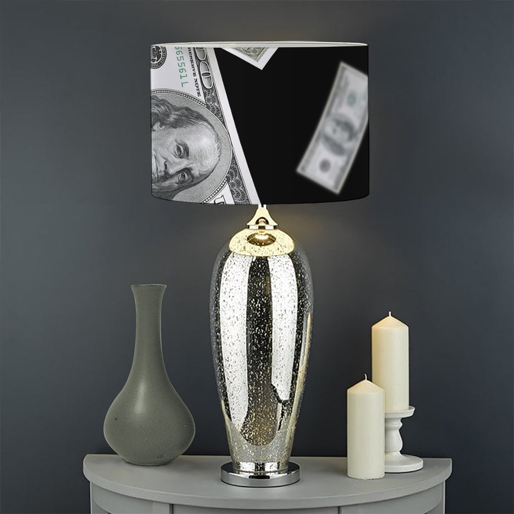 Flying USD Print Drum Lamp Shade