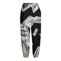 Flying USD Print Fleece Lined Knit Pants