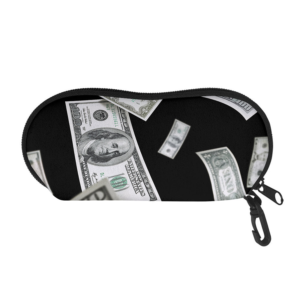 Flying USD Print Glasses Case
