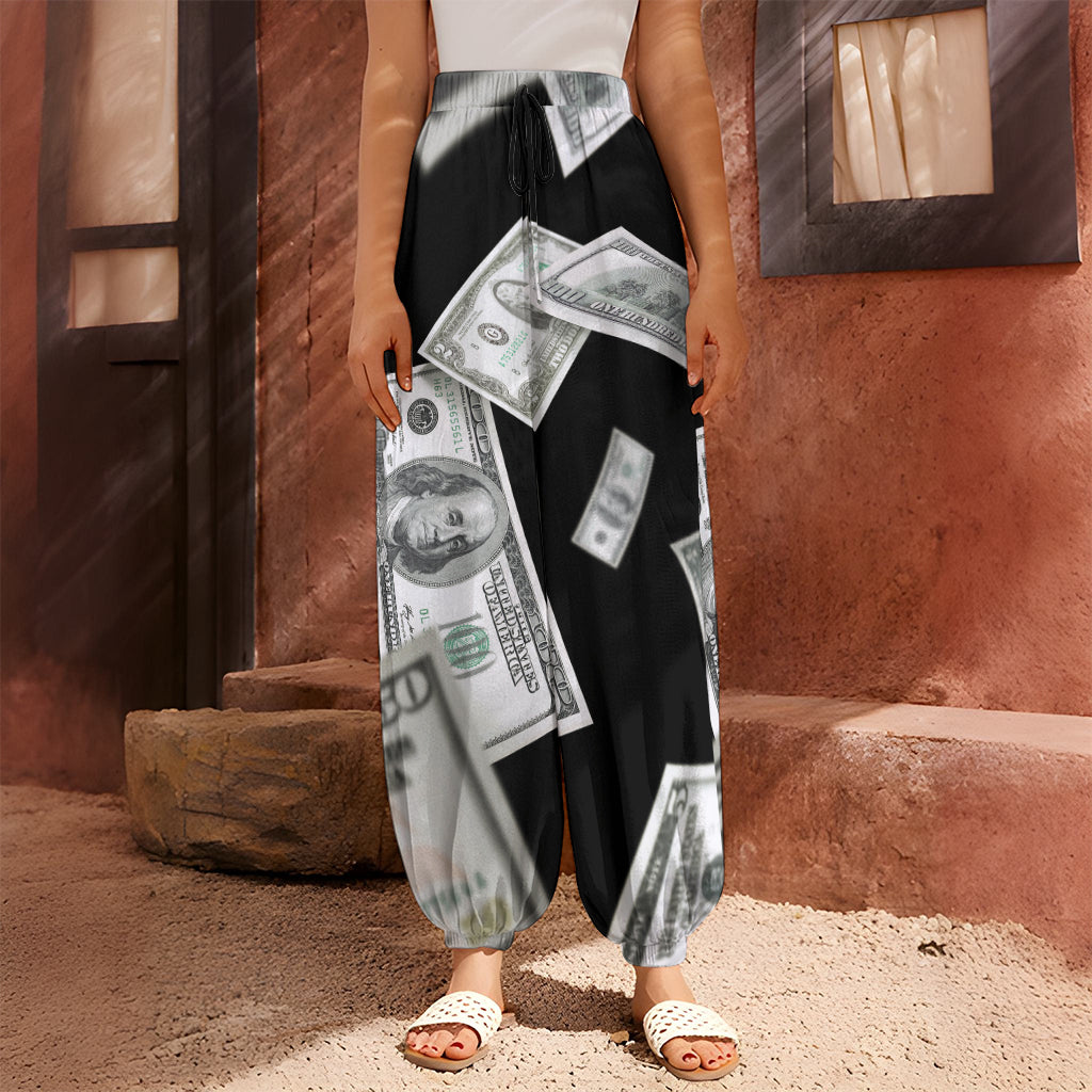 Flying USD Print Harem Pants