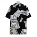 Flying USD Print Hawaiian Shirt