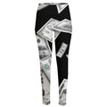 Flying USD Print High-Waisted Pocket Leggings