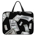Flying USD Print Laptop Sleeve With Handle