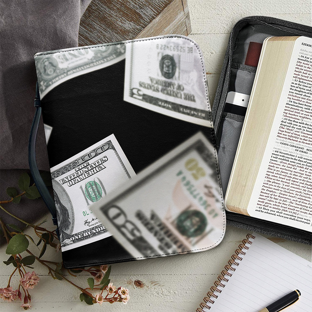 Flying USD Print Leather Bible Cover