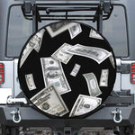 Flying USD Print Leather Spare Tire Cover