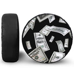 Flying USD Print Leather Spare Tire Cover