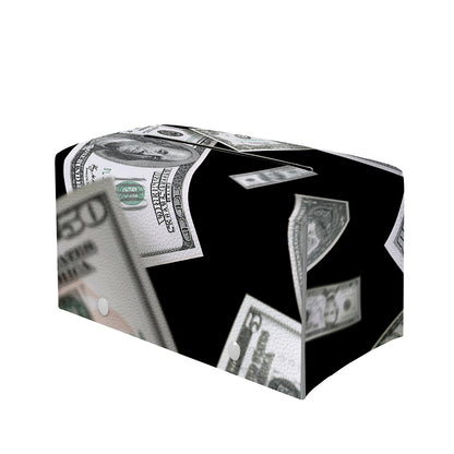 Flying USD Print Leather Tissue Box Cover