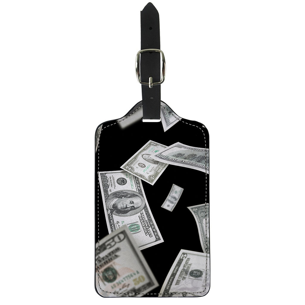 Flying USD Print Luggage Tag