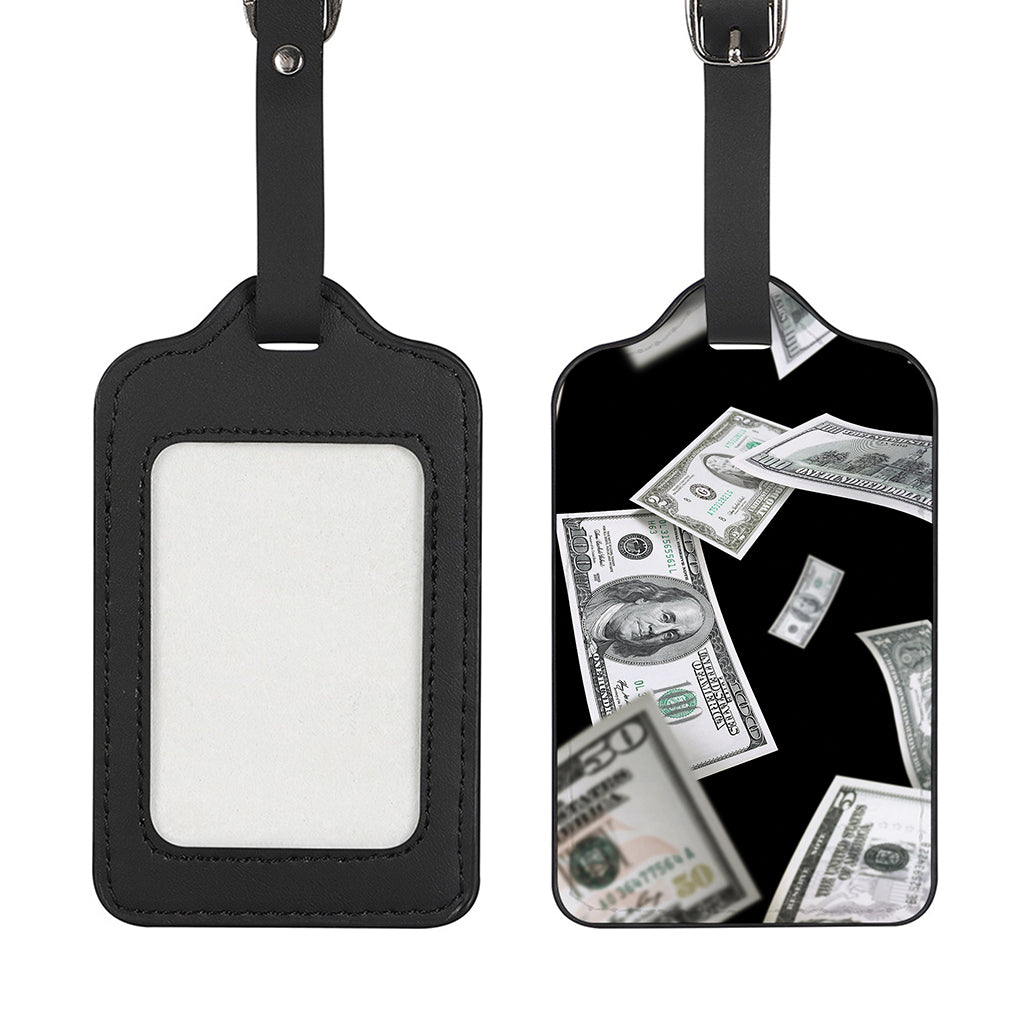 Flying USD Print Luggage Tag