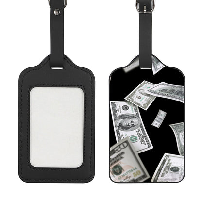 Flying USD Print Luggage Tag