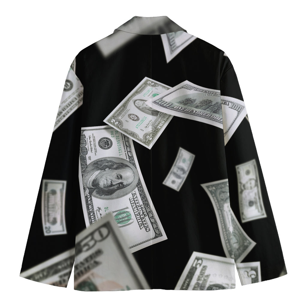 Flying USD Print Men's Blazer