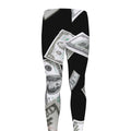 Flying USD Print Men's Leggings