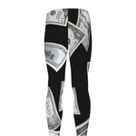 Flying USD Print Men's leggings