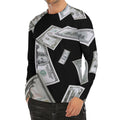 Flying USD Print Men's Long Sleeve Rash Guard