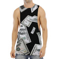 Flying USD Print Men's Muscle Tank Top
