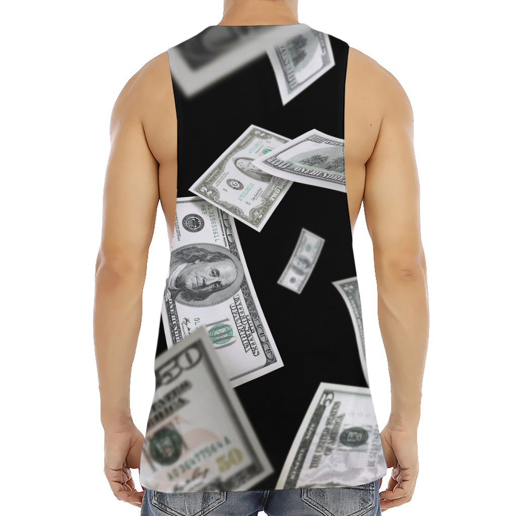 Flying USD Print Men's Muscle Tank Top