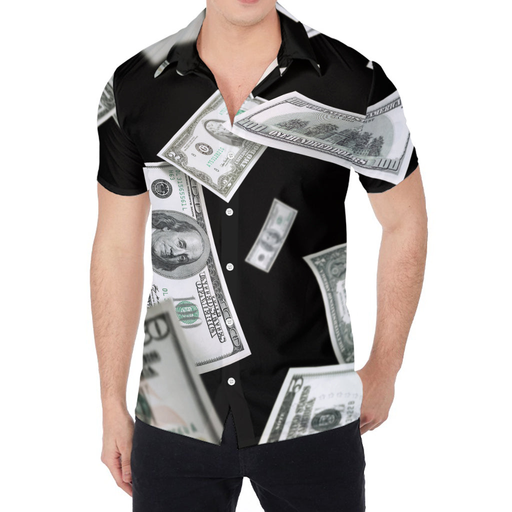 Flying USD Print Men's Shirt