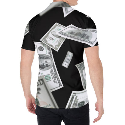Flying USD Print Men's Shirt