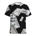 Flying USD Print Men's Athletic T-Shirt