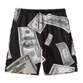 Flying USD Print Men's Swim Trunks