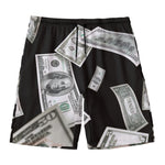 Flying USD Print Men's Swim Trunks