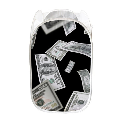 Flying USD Print Mesh Laundry Hamper