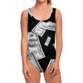 Flying USD Print One Piece Swimsuit