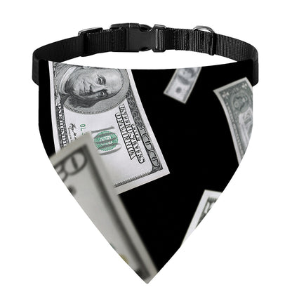 Flying USD Print Over The Collar Dog Bandana