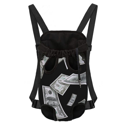 Flying USD Print Pet Carrier Backpack
