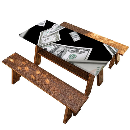 Flying USD Print Picnic Table Cover