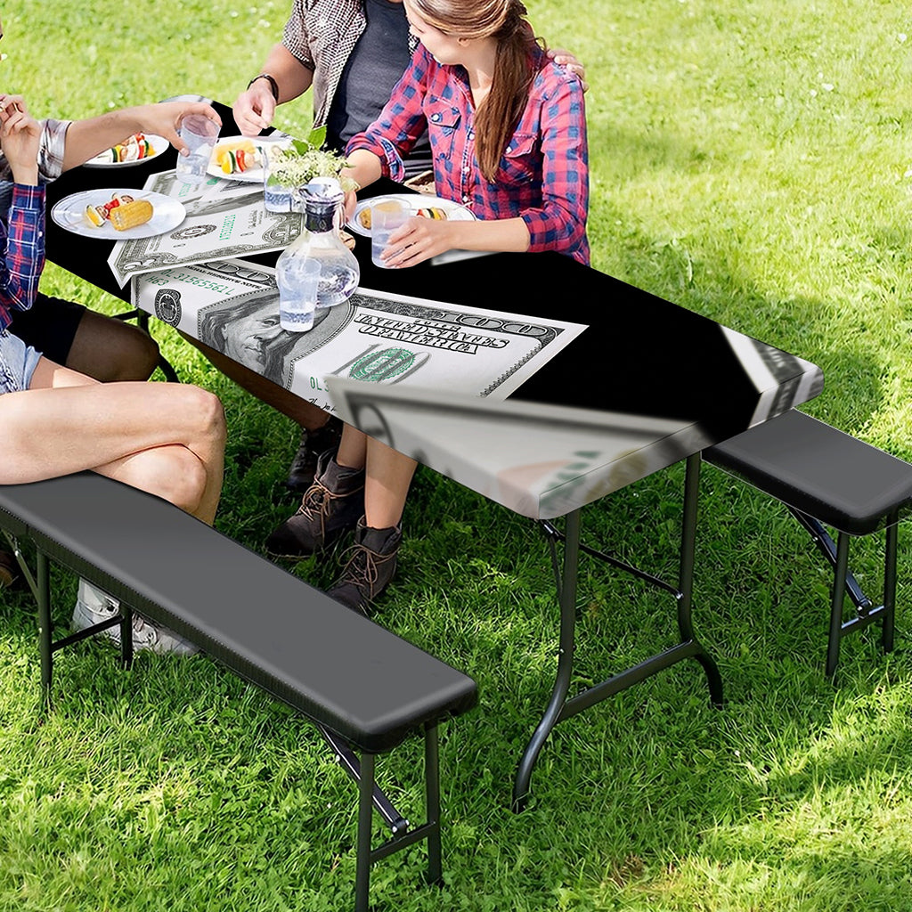 Flying USD Print Picnic Table Cover